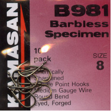 Kamasan B981 Barbless Specimen Hook Size 8