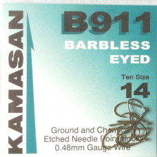 KAMASAN B911 BARBLESS EYED HOOKS SIZE 16