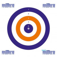 Milbro RED WHITE BLUE AIR GUN 17cm Card Targets ALL ROUNDER Pack of 100