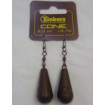Zinkers Cone Carp Weight  2/3oz - 18.7g