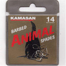 Kamasan Animal Barbed Spade End Hooks Size 20