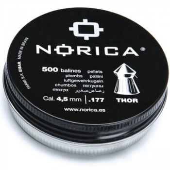 Norica Pellets Thor Pointed .177 calibre 4.5mm air gun pellets tin of 500